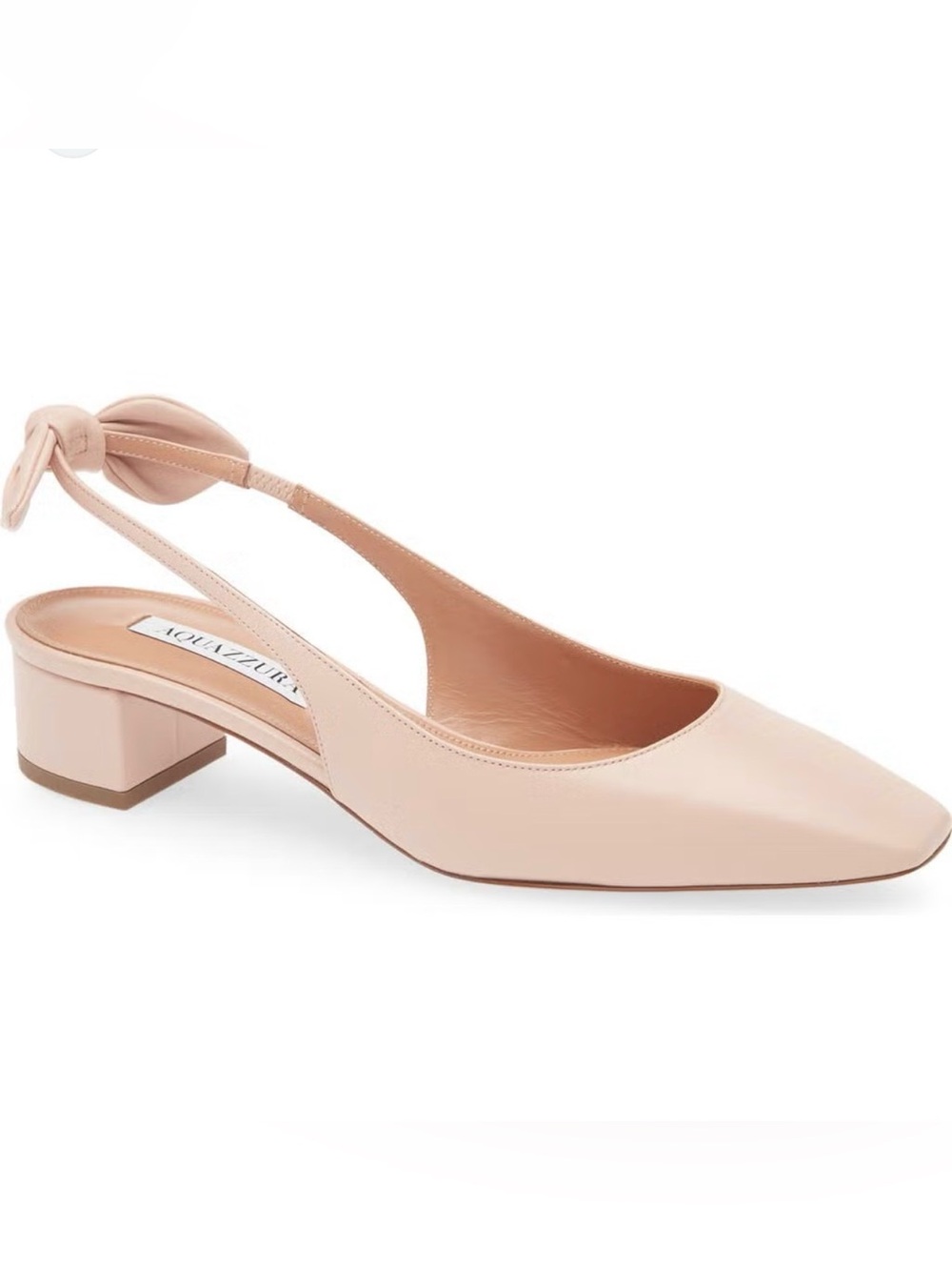 Aquazzura Petal Slingback Block Heel Pumps size 39